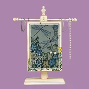 Hand-Painted Earring Holder – Dragonflies Design | Classic Series