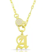 CLASP CHAIN INITIAL NECKLACE