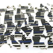 3/4" PA STATE PINS - THIN BLUE LINE USA