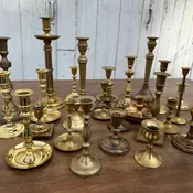 KARIS Brass Candlesticks | QTY 75 — Fern Hill Design
