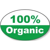 100% Organic Label | Roll of 500
