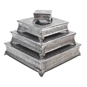18" Silver Cake Stand — Party Pros USA