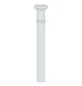 4078 Box Newel 4″