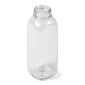 12 fl oz Clear PET Square Bottle - 38-400