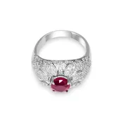 1.29 Carat Pigeon Red Ruby Ring