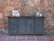 Capri Two Tone Sky Blue Console