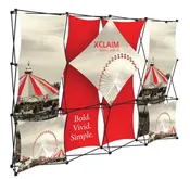10ft Xclaim 4x3 Panel Pop Up Fabric Display