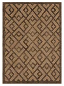 Adaptations Laced Diamond Mocha Area Rug