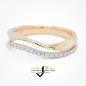 Diamonds Wave Ring