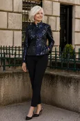MP-6790 Julia Peplum Jacket — Gramercy Atelier