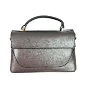 Aby Women’s Coffee Italian Leather Handbag