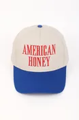 AMERICAN HONEY Embroidered 5 Panel Two Tone Cap