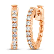 0.50ct Diamond Hoops