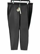 Eileen Fisher Size XL Black viscose pull-on NWT Womens Pant