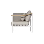 Barlow Tyrie Around Deep Seating Single Module - Aluminum (L) / Teak (R) Arms