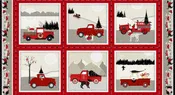 4675S-89 Studio E Holiday Road Trip Blocks Panel