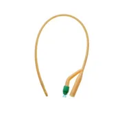 Amsino AMSure 2-Way Silicone-Coated Latex Foley Catheters - 16", 5 cc Balloon (Sizes: 12 Fr, 14 Fr, 16 Fr, 18 Fr, 16 Fr with 30 cc balloon)