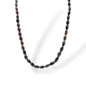 14kt Rose Gold 30.50ct Brown Diamond Faceted Rondelle Necklace – 16"