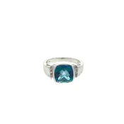 10KW Mystic Topaz and Diamond RIng
