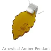 Amber Arrowleaf Pendant