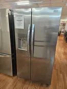 FRIGIDAIRE GALLERY 25.6-CU FT STANDARD-DEPTH 36-IN WIDE SIDE-BY-SIDE REFRIGERATOR WITH ICE MAKER, WATER AND ICE DISPENSER (FINGERPRINT)