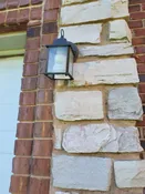 H1 & H2 - (5) Black Outdoor Wall Lantern Sconce, Coach Style, Used Good