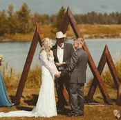 5', 6' &amp; 8' Mountain Peak Wood Arbor