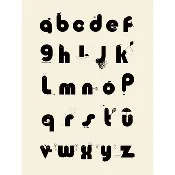 ABC Buddies Print - Black