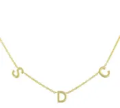 BLOCK INITIAL NECKLACE