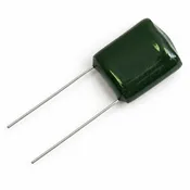 0.01 µF 100V DC ±10% Mylar Radial Capacitor (Metallized Polyester Film)