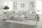 Albany 938 Tweed Silver 3PC Sectional