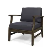 Abena Outdoor Acacia Wood Club Chair