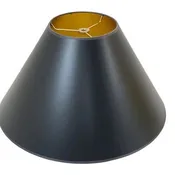 Black and Gold Paper Empire Hardback Lamp Shade Custom Sizes