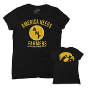 America Needs Farmers Women’s Triblend Short Sleeve Tee-Black