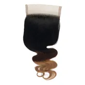 3 Color Ombre Body Wave Closure