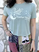 Sage Crop Tee — Quarter Moon Imports