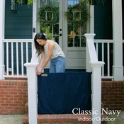 Banister-to-Banister Fabric Safety Gate for Stairs