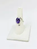Amethyst Size 9 Rings Sterling Silver
