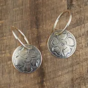 1/2″ Concho Earrings