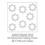 30 x 30 Frame Tent Package