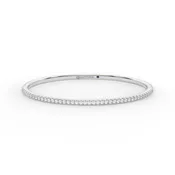 Centuria™ Bangle with Half Pavé White Diamonds