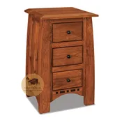 Briscoe County Narrow 3 Drawer Nightstand