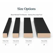 Black Painted Trim Board