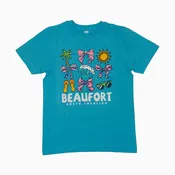 Beaufort, North Carolina Glow In The Dark Kids T-Shirt