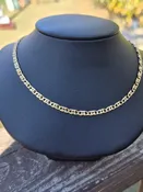 14k 11.8g unique link mariner chain- 22″