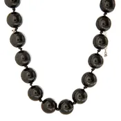 18" Black Bead Necklace