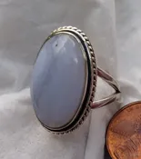 Blue Crazy Lace Ring