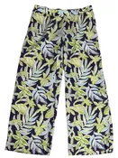 Lilly Pulitzer 31" Daylen Linen Palazzo Pants Sapphire Pool Tropical Tango - Size S
