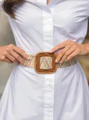 SHIRALEAH Rosmunda Belt - multi