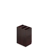 22" Depth File/File Pedestal with Lock - American Mahogany Finish